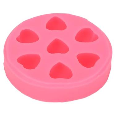 Imagem de Modelo de fondant em forma de coração, reutilizável, multifuncional, silicone, decoração de bolo, ferramenta de cozimento para chocolates, doces, cubos de gelo, decorações de