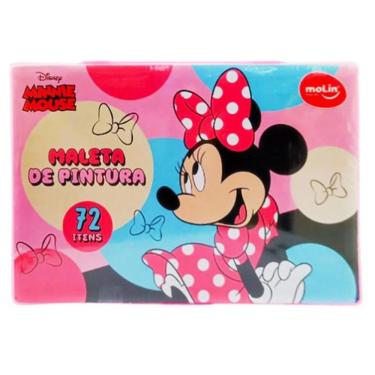 Imagem de Estojo Maleta De Pintura Infantil Minnie 72 Peças - Molin