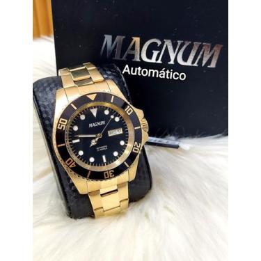 Imagem de Relógio Magnum Automático Dourado Masculino Modelo MA35075U