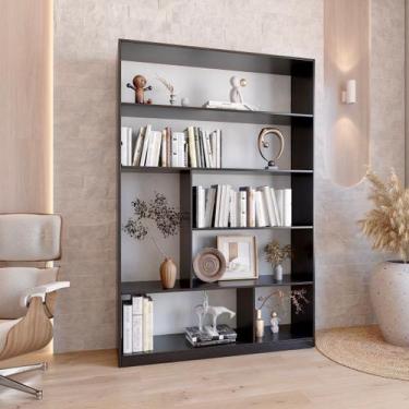 Imagem de Estante de Livros 120CMX180CM 5 Prateleiras Seattle Yescasa Preto