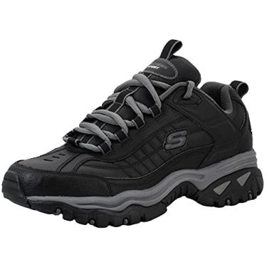 Imagem de Skechers Men's Energy Afterburn Lace-Up Black/Charcoal Sneaker 11.5 M US