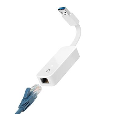 Imagem de TP-Link Adaptador USB para Ethernet (UE300), USB 3.0 dobrável para Gigabit Ethernet LAN, suporta Windows 10/8.1/8/7/Vista/XP para desktop, laptop, Apple MacBook Linux