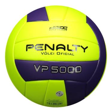Imagem de Bola de Vôlei Penalty VP 5000 X Amarela e Roxa
