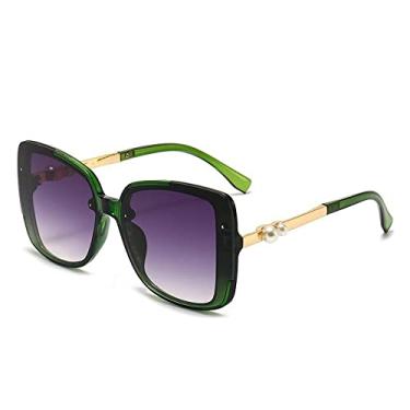Imagem de Óculos de Sol Feminino Proteção UV Temperamento Pérola Óculos de Sol Street Shot Óculos de Sol Moda Versátil, 7, Tamanho Único