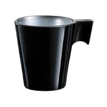 Imagem de Xícara Vidro Temperado Preto 80Ml