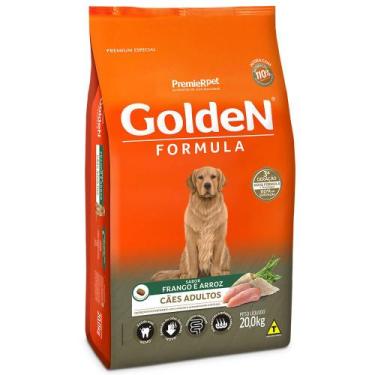 Imagem de Ração Golden Fórmula Para Cães Adultos Sabor Frango e Arroz 20 Kg - PR