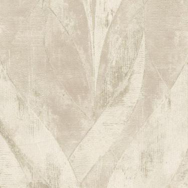 Imagem de Papel De Parede Concrete Folhagem Branco - 10m X 0.53m - Rasch