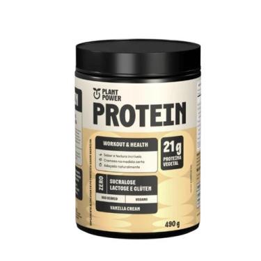 Imagem de Proteina Vegana Vanilla Cream Plant Power 490g, Vanilla Cream, 490g