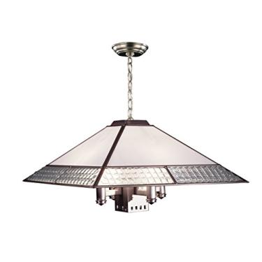 Imagem de Springdale 5104/003SN Luminária de pendurar em vidro fundido, níquel acetinado