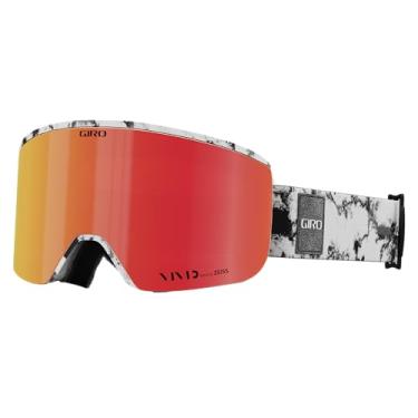 Imagem de Giro Óculos de esqui Axis – Óculos de snowboard para homens e mulheres – Alça branca/matéria escura com brasa vívida/lentes infravermelhas vívidas