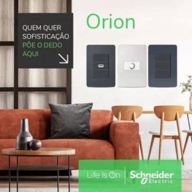 Imagem de Módulo Pulsador Unive S70110674 COR ALUMINIO Orion Schneider