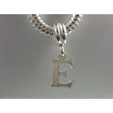 Imagem de Berloque Charms Pingente Letras Prata Maciça 925 Delicado - Lojas La&N