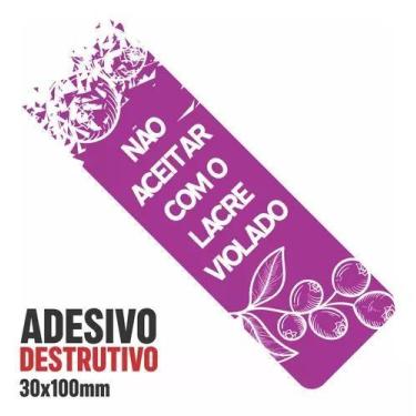 Imagem de Lacre Destrutivo Para Caixa De Açai  1 Milheiro Wb647 - Resitank