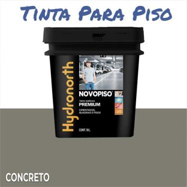 Imagem de Tinta Piso Acrilica Hydronorth Cores 18 Litros - Cores, Concreto