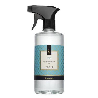 Imagem de Agua Perfumada para tecidos lençóis cortinas Via Aroma 500ml, Baby