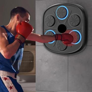 Imagem de Máquina de Boxe Musical Inteligente, Montada na Parede, Alvo Inteligente com Bluetooth, Treino Personalizado em Casa, Velocidade Ajustável e Recarregável