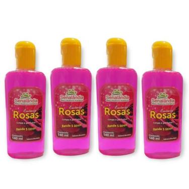 Imagem de Kit 4 Essência Ambiente 140ml Odorizador Limpador Perfumado Concentrad