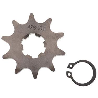 Imagem de Magkowar Roda dentada dianteira 428 Enigine com anel de retenção para motocicleta Dirt Bike (428-17 mm, 10T)