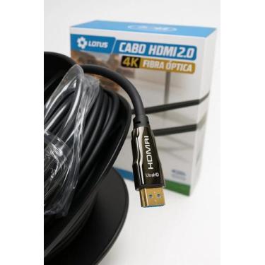 Imagem de Cabo HDMI 2.0 4K 10 metros Fibra Óptica - Lotus