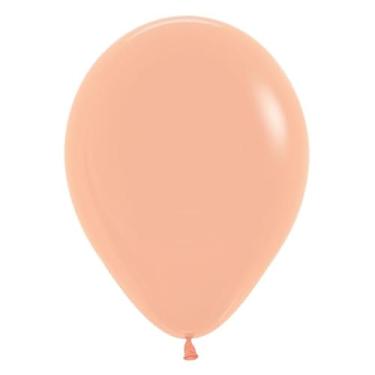 Imagem de Balão de látex redondo de luxo com blush pêssego 28 cm | 25 balões