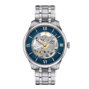 Imagem de Tissot Chemin Des Tourelles Esqueleto, Azul