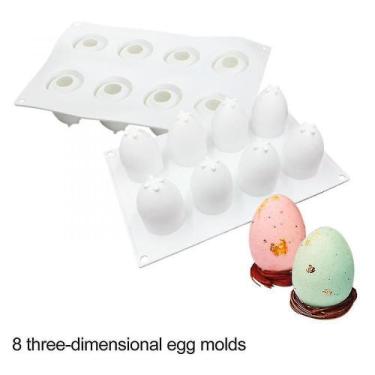 Imagem de Conjuntos de panelas de silicone de páscoa diy molde de pudim de caram