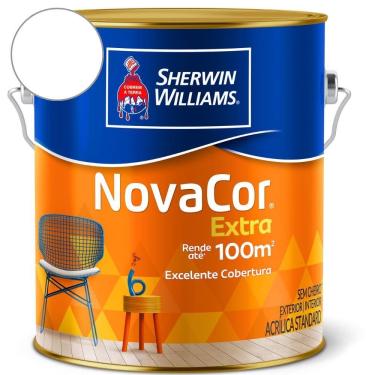 Imagem de Tinta ACR Mais Rendimento NovaCor Branco Fosco Sherwin Williams 3,6L