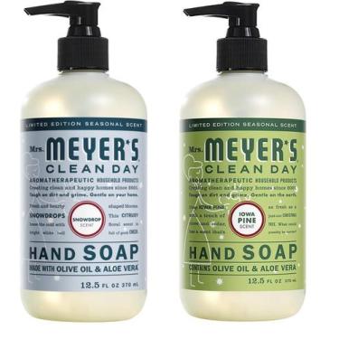 Imagem de Sabonete líquido para mãos Mrs. MEYER'S Snow Drop + Iowa Pine 370mL