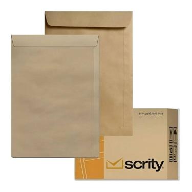 Imagem de Envelope Metade A4 18,5X24,8 Cm Skn 24 Pardo 250 Un Scrity C