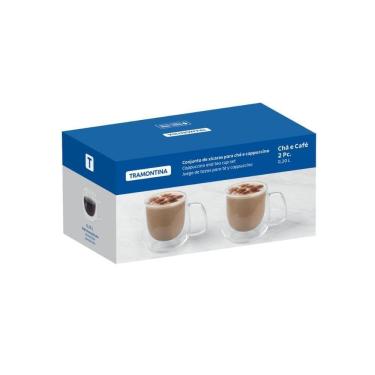 Imagem de Conjunto De Xícaras Tramontina Para Chá E Cappuccino 200ml 2 Peças