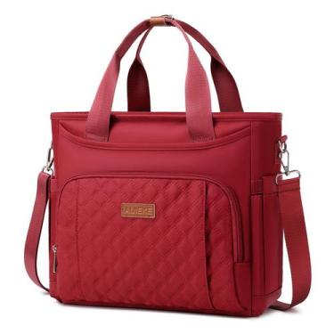 Imagem de Lancheira isolada AIJIEKE Large Leak Proof Cooler vermelha 29x34x17cm