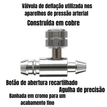 Imagem de Valvula Deflacao Aparelho Pressao Manual Esfigmomanometro - LOVE SAUDE