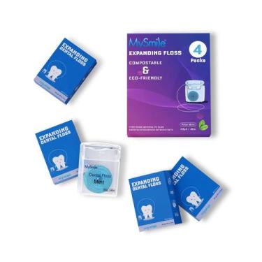 Imagem de Fio dental MySmile Expanding Mint Waxed Vegan 46m