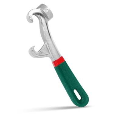 Imagem de NEATABY Ferramenta abridor de balde de 14 litros, 1 peça chave aberta com tampa de balde de 21 cm, ferramentas removedoras de latas de liga de alumínio com aderência de borracha antiderrapante para