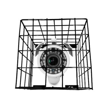 Imagem de Grade de Segurança para Câmera Externa - Aço com Revestimento Anticorrosivo, Adequada para Áreas de Alto Risco (Garagens, Ruas)