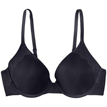 Imagem de Vanity Fair Sutiã feminino lindamente suave com aro de renda 75209, Preto meia-noite, 38D