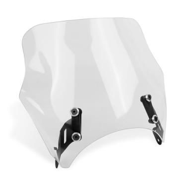 Imagem de Substituição de para-brisas de motocicleta para KAWASAKI Eliminator 400 Eliminator 450 2023 2024 Eliminator 500 2024 PC Para-brisas Bolha Dupla (Transparente)