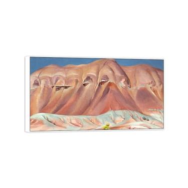 Imagem de Georgia O'Keeffe famosa arte de parede impressões em tela pronto para pendurar - lavanda colina - quadro branco para decoração de sala de estar 70 x 125 cm 27 x 49 pol