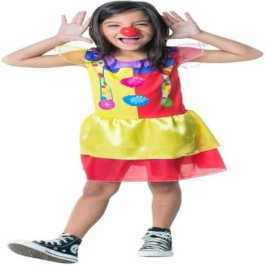 Imagem de Kit Infantil Fantasia Palhacinha - P