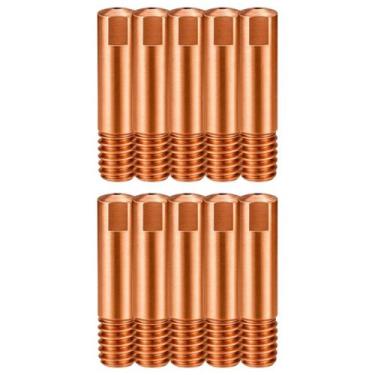 Imagem de Kit 10 Bico Contato Solda Mig Stein 1.0MM 25MM X M6, Único