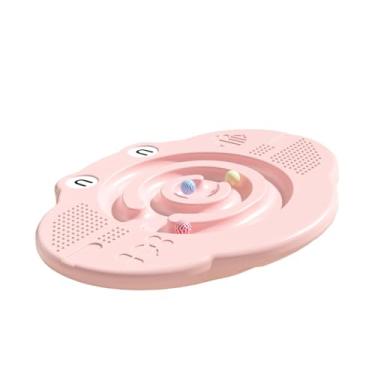 Imagem de Aymzbd Prancha de Equilíbrio, Prancha Sensorial de Balanço com Extremidade Aberta E Bola de Equilíbrio para Crianças de 3 a 8 Anos, Adequada para Parques, Am, Rosa