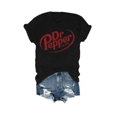 Imagem de Camiseta Dr Pepper Est 1885 Para Amantes De Refrigerantes, Camiseta Dr