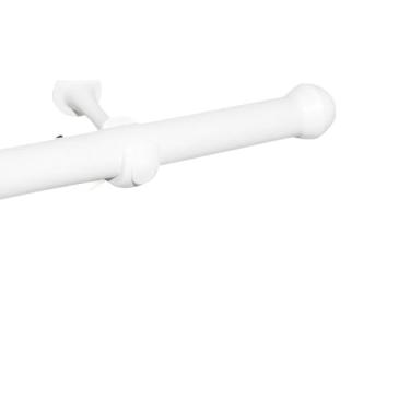 Imagem de Kit Varão Completo 2,00 Metros de Cortina Resistente 19mm varao cortina 2m(Branco)