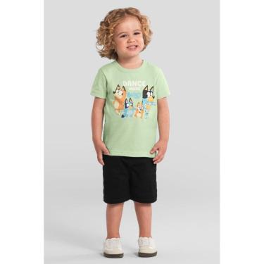Imagem de Camiseta infantil menino da Bluey em puff Brandili