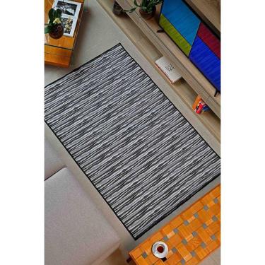 Imagem de Tapete Sala Quarto Preto 1,40 X 2,00 Pratik