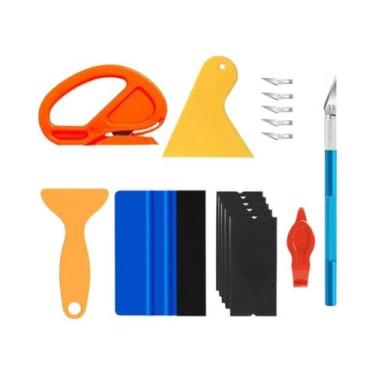 Imagem de Kit De Ferramentas Para Envelopamento De Carros Em Vinil, Faca Para Ap