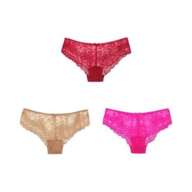 Imagem de Calcinhas Femininas Sexy De Renda Completa, Cintura Baixa, Respiráveis