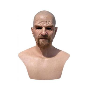 Imagem de Máscara de Halloween, chapéu de cosplay Breaking Bad Creepy Latex - yi