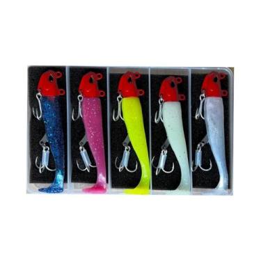 Imagem de Isca Artificial Luminosa 5pcs 30g 111mm Para Pesca De Cavala, Robalo E