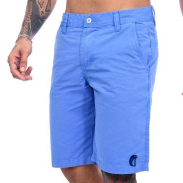 Imagem de Bermuda Sarja Tradicional Masculina Azul - Icari, Azul, 44